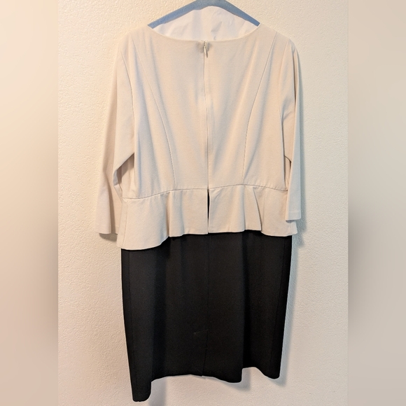 Talbots Elegant Cream and Black Dress - Picture 4 of 7
